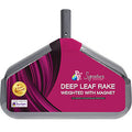Pool Pro Signature Deluxe Weighted Deep Leaf Rake with Magnet