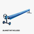Aluminium Pool Blanket Roller – Standard Height, up to 6.4m Wide