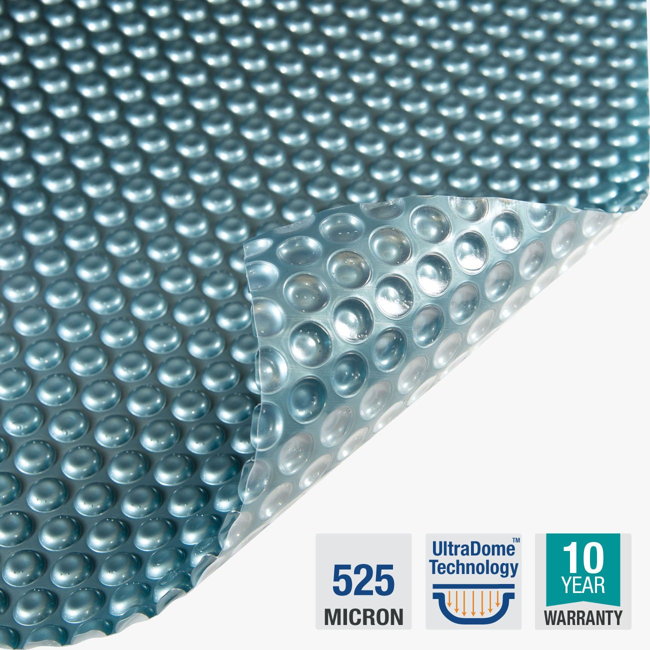 Neptune SolarPro 525 Micron Pool Blanket – 6m × 3m, Titanium Blue